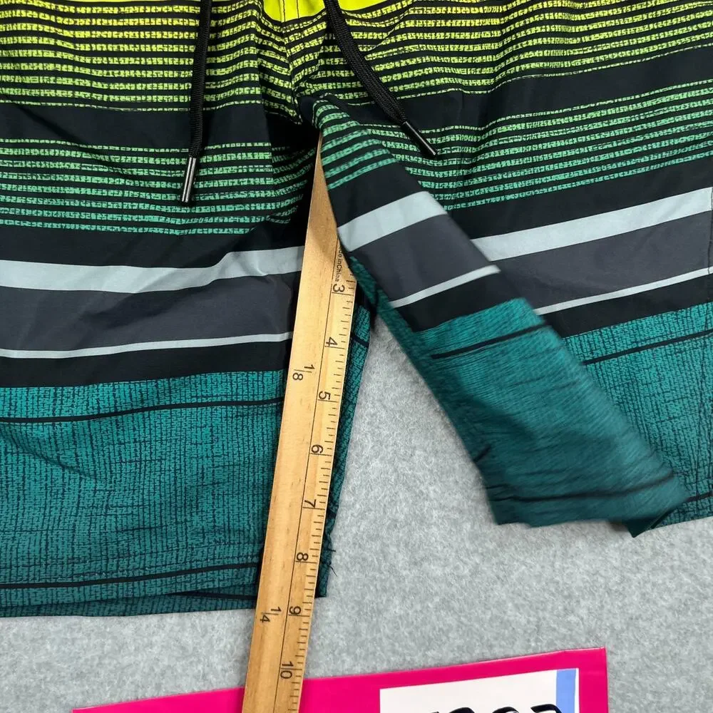 ZeroXposur Swim Trunks Mens Small Stretch Striped Board Shorts Bathing Suit Mens